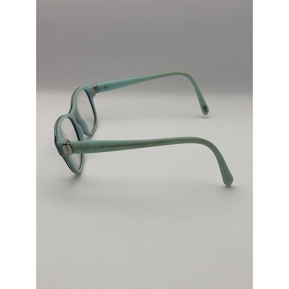 Tiffany & Co Eyeglasses 51-16 Aqua Blue Black Womens Frame Only